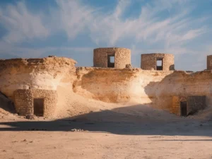 Circular Stone Huts Ras Abrouq, Zekreet