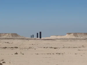 East-West/West-East sculpture by Richard Serra