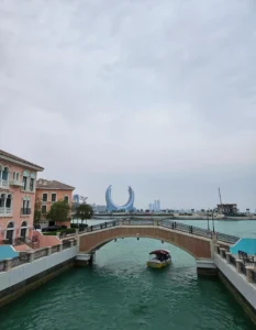 Katara Towers Seen from The Pearl Island