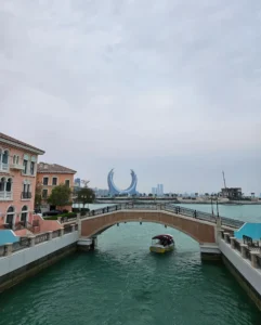 Katara Towers Seen from The Pearl Island