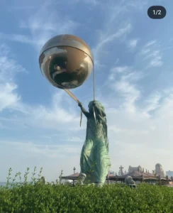 Harnessing the World sculpture - Katara Village